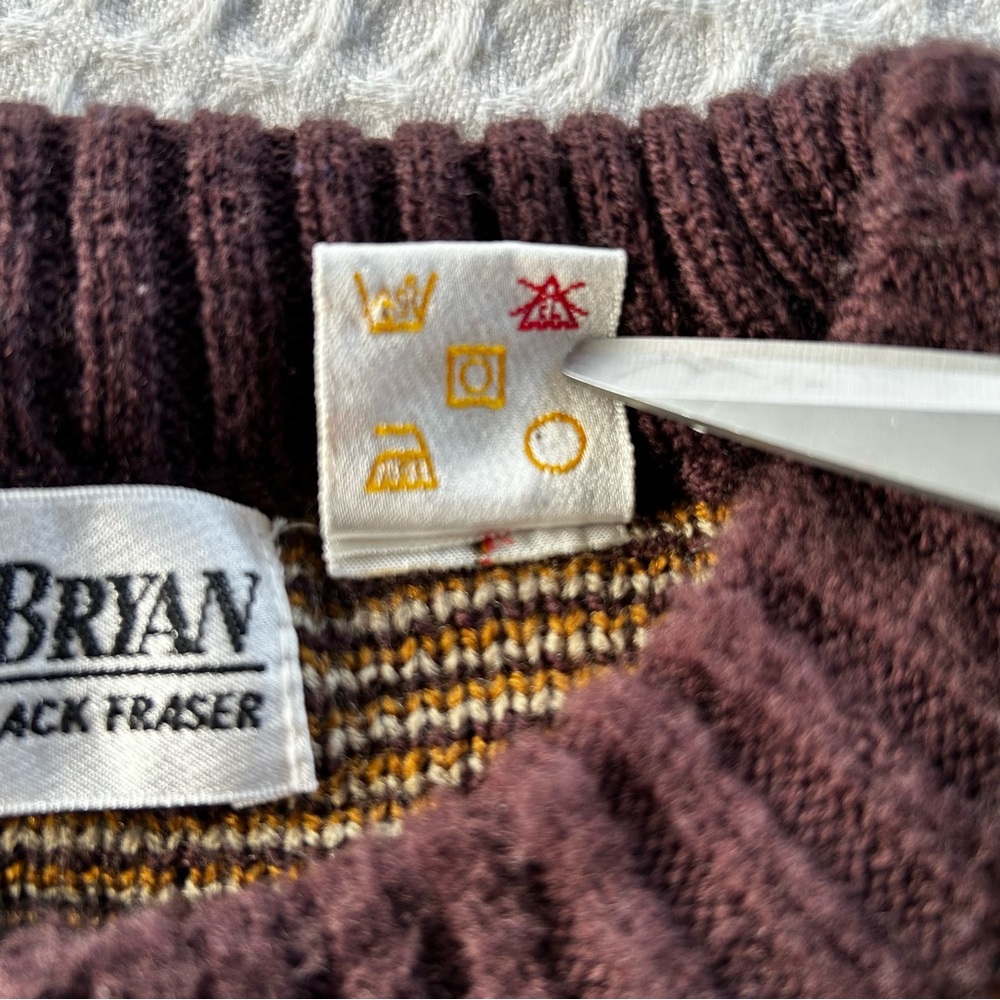 Vintage Grandpa Sweater Eclectic Grandpa Dad 90s Preppy Southwestern Aztec - Picture 8 of 10